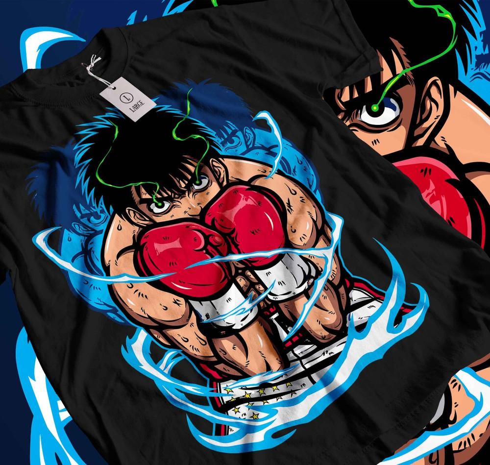 

Hajime No Ippo T-shirt Kamogawa Boxing Gym Ippo Makunouchi Kbg Sport Shirt 478 2XL