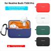 Anti Drop Earphone Case with Carabiner Charging Box Sleeve for Realme Buds T500 PRO
