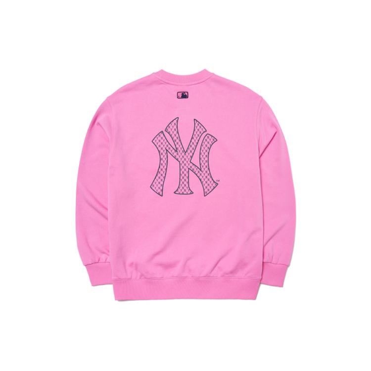 MLB Old Flower Sweatshirt Unisex Dark Pink 3AMTM0114-50PKD XL