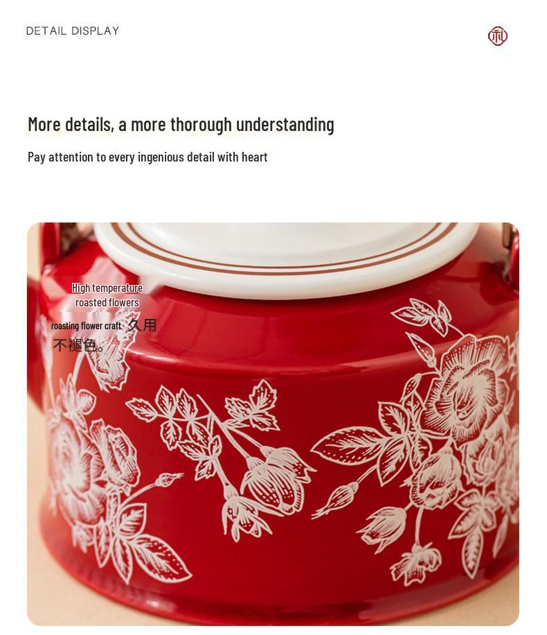 Chinese Engagement Bride's Tea Set: Teapot, Teacups, Tray - Newlywed Gongfu Gift Box