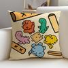 Quirky JJogumanS Cushion Cover Breathable and skinfriendly linen pillowcase square removable and washable cushion