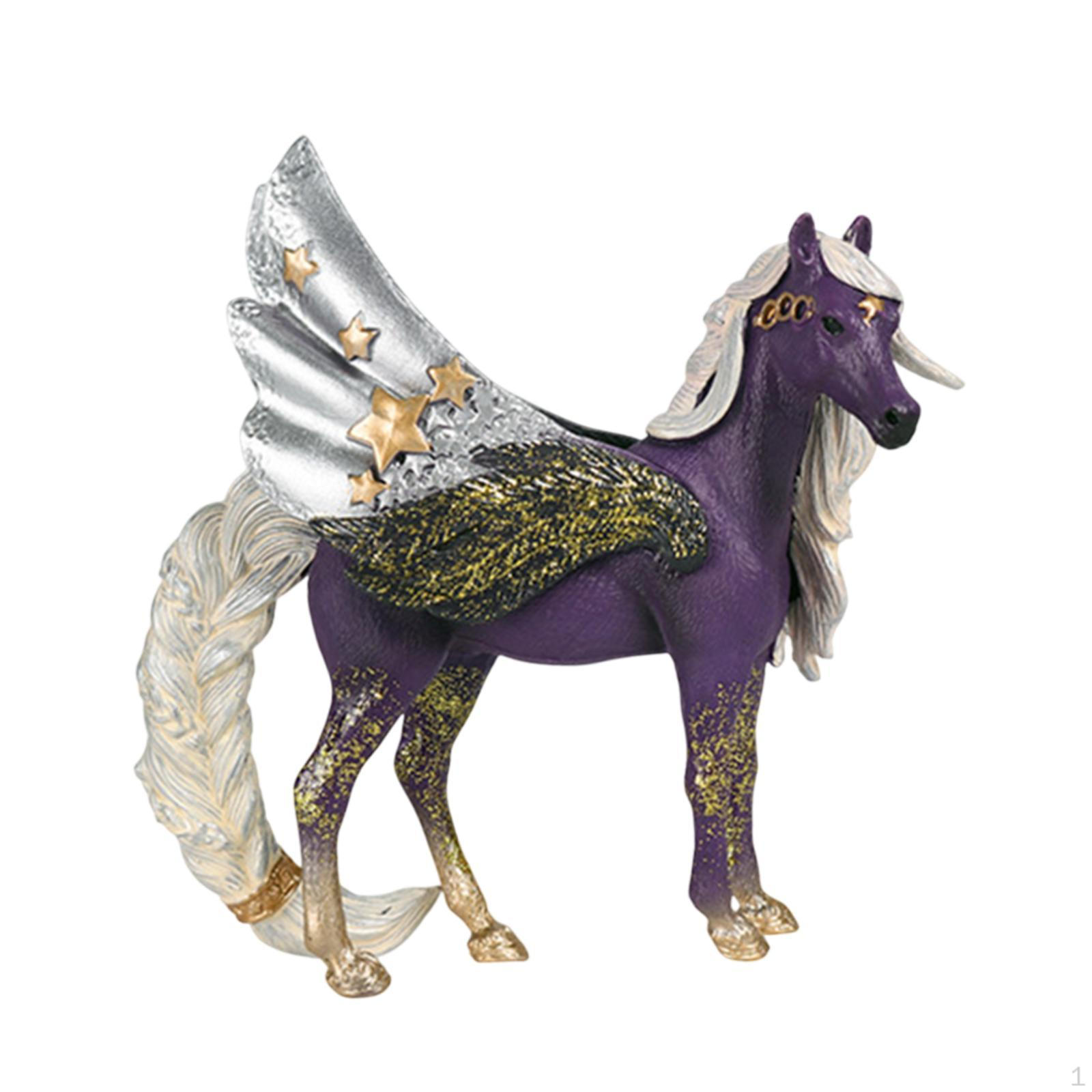 

Artistic Horse Statue for Desk and Home Decoration Purple