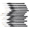 15pcs Detail Paint Brush Set Watercolor Oil Painting Drawing Brush with Storage Bag