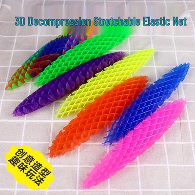 Elastic Telescopic Decompression Wiggle Worm Toy