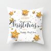 Merry Christmas Printed Pillowcase Christmas Style Cushion Cover Home Sofa Decor Throw Pillowcase