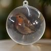 PVC Birds Crystal Glass Ball Christmas Tree Ornaments Bird Christmas Ball Xmas Holiday Home Decor New Year Christmas Decorations