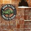 Fishing Tin Sign 8x8 Inch Bass Anchor Metal Wall Art Retro Decor for Anglers