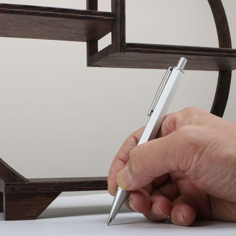 All Metal Ballpoint Pen Press Type Writing Pen Refillable Executive Pen  School Office
