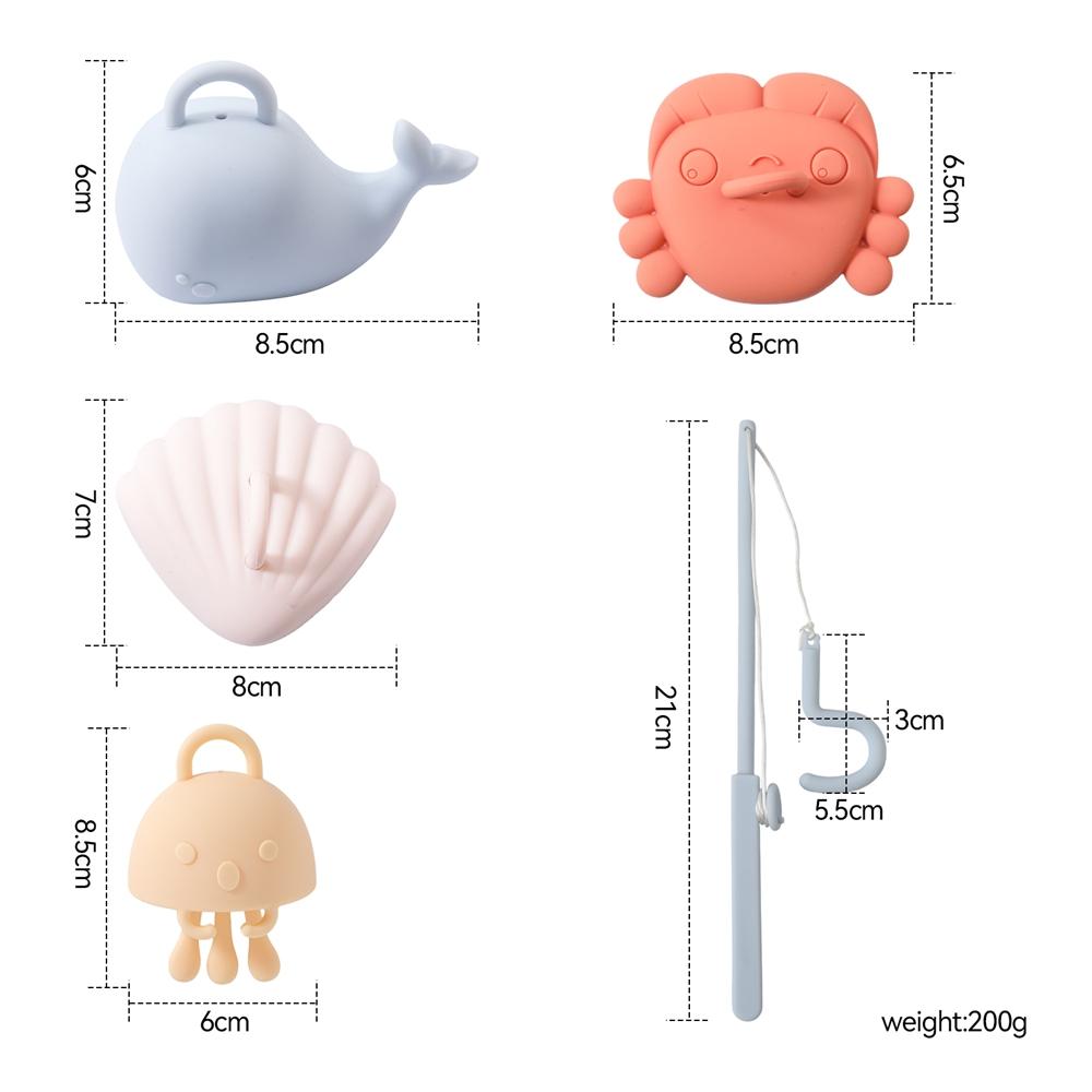 Baby Bijtspeeltje Cartoon Zee Dieren Siliconen Tandjes Krijgen En Kauw Speelgoed Geen Bpa Vissen Spel Bad Speelgoed Baby Vinger Oefening Speelgoed Cadeau