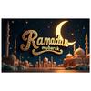 Mosque Backdrop Black And Gold Mubarak Banner Ramadan Banner Themed Ramadan Mubarak Decorations For Event Decor Photography Prop