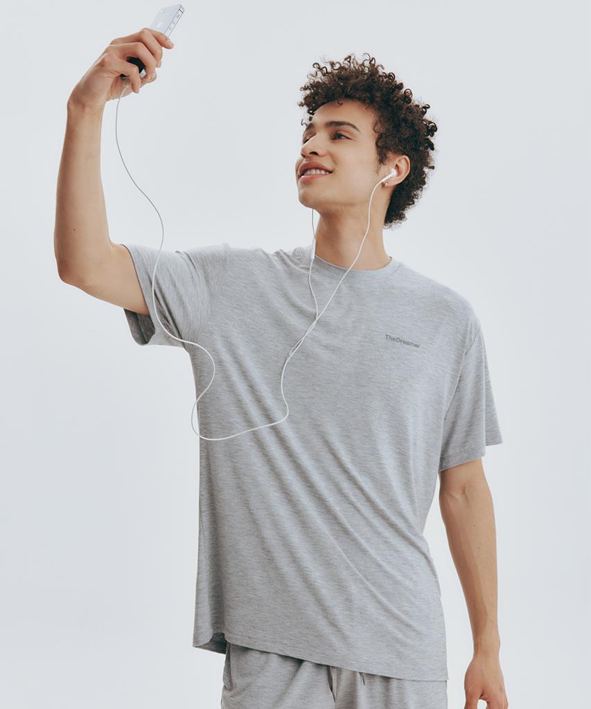 Deodeulimeo Cool Slime T-Shirt Melange Gray