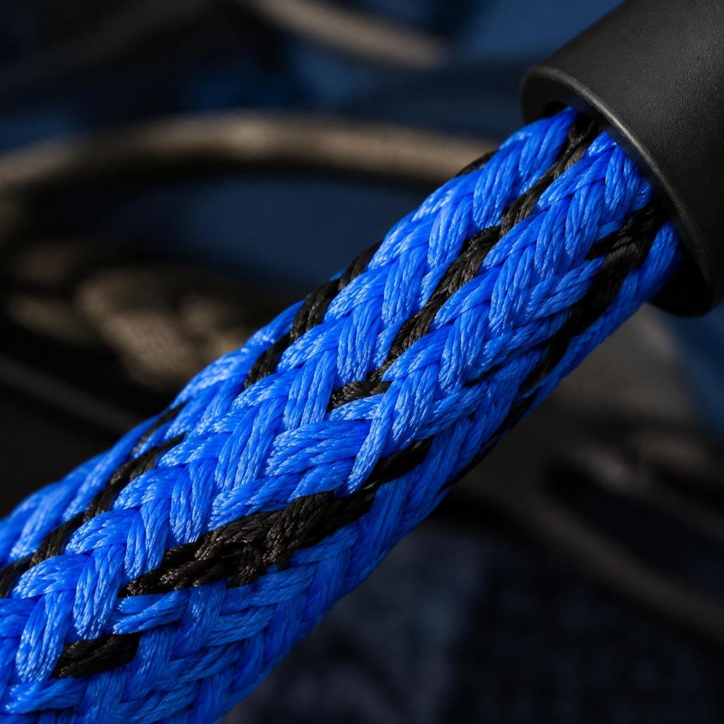 Docking Rope with Loops Flexible Braided Boat Shielding for Owners