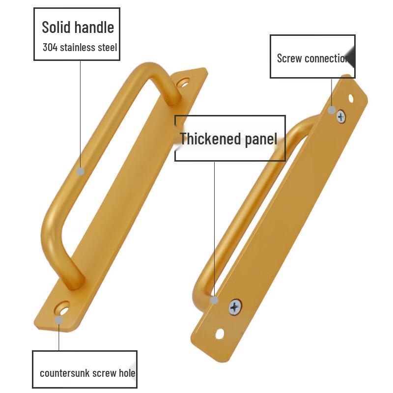 Space Aluminum Self-Adhesive Door Handle