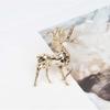 1 Pcs Animal Deer Shape Brooches Jewelry Shinny Rhinestone Broches Jewelry Versatile Accessories Fashion Design