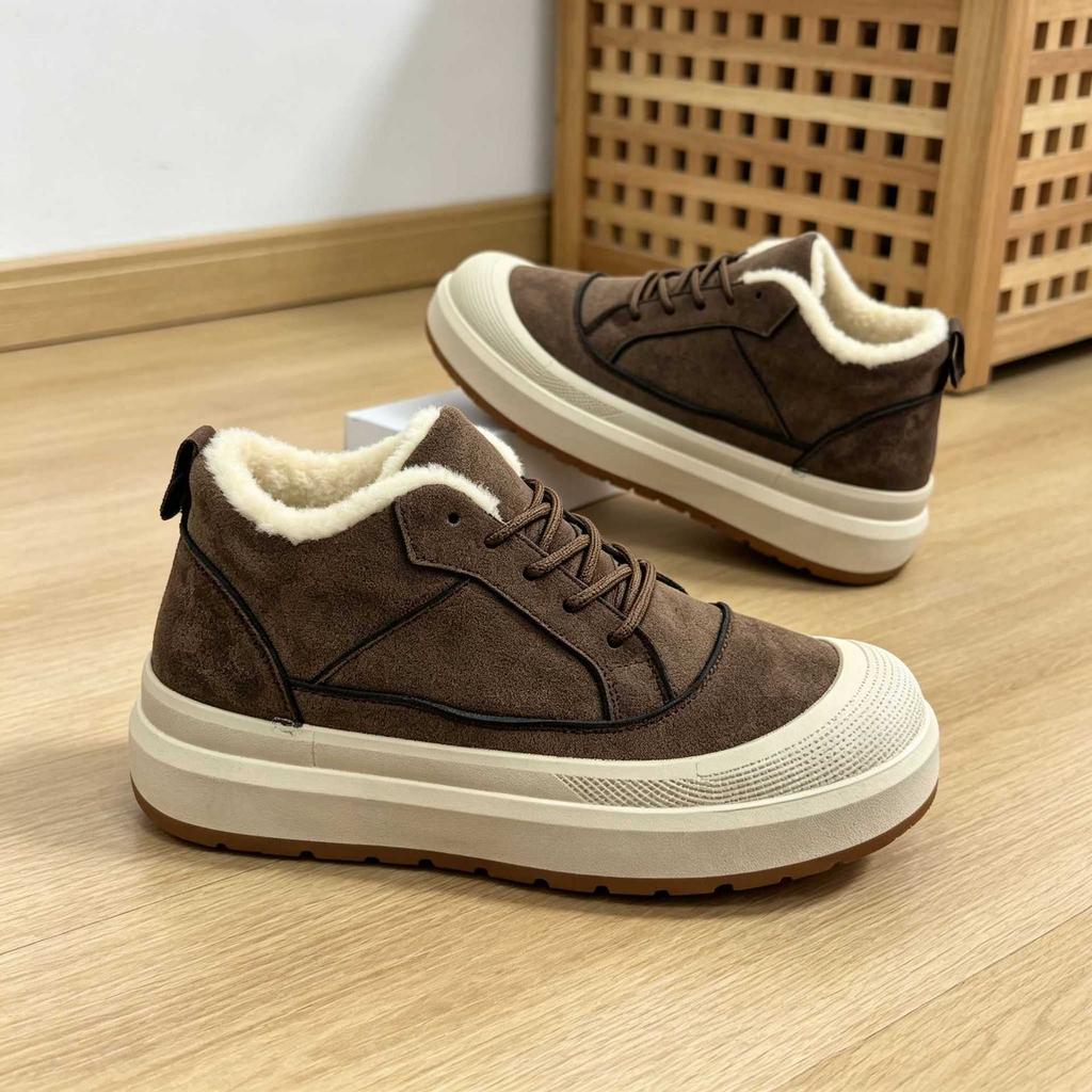 Autumn and winter new hair generation women's velvet casual shoes anti-collision hemming toe non-slip and wear-resistant baseplate shoes