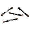 4Pcs RC Car Camber Links Black Aluminium Alloy Reduce Vibration Exquisite 1Celsius10 Camber Links For 1Celsius10 2 RC Car
