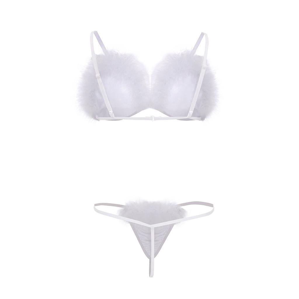 

(SU)Женщины v-образным вырезом ресницы кружева сексуальные пятна камзол пижамы бантом шорты набор XL белый