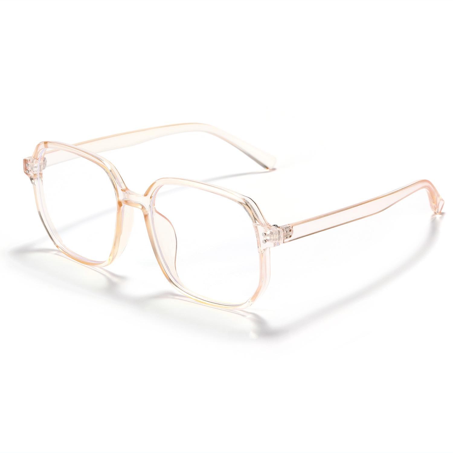 

Очки с большой оправой, универсальные плоские очки для колледжа, женские очки в ретро-квадратной оправе, простые мужские очки