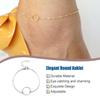 Anklet Stylish Adjustable Universal Circle Aesthetic Jewelry Office Lady Ankle Bracelets Creative Gift Foot Chains for Women