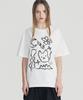 FALLETT Drawing Nero Short Sleeve T-Shirt White