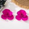 Europäische und amerikanische elegante Mode Blumenmuster Damen leichter Luxus Temperament High-End Blumennägel Ohrschmuck