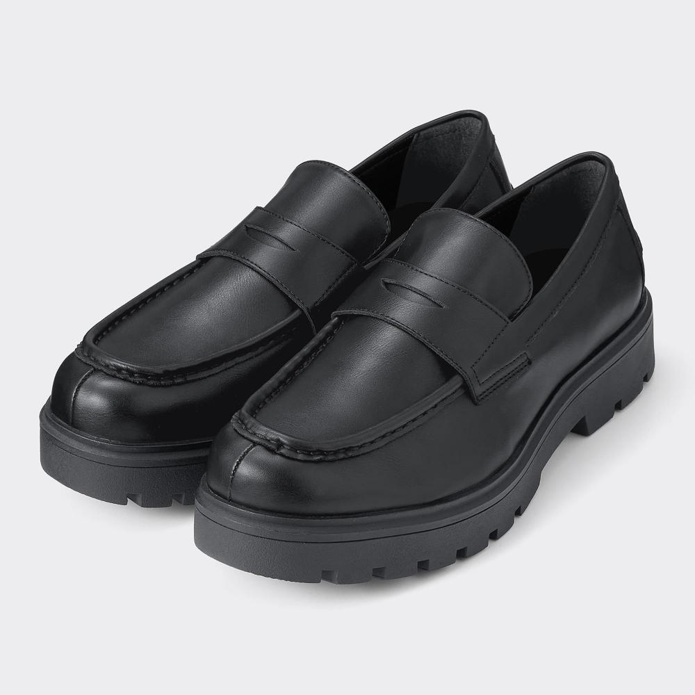 

лоферы GU by Uniqlo на массивной подошве