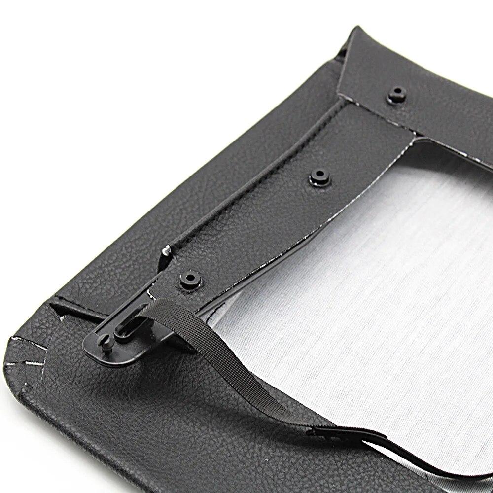 Black Beige Car Interior Seat Backrest Leather Storage Pocket Cover Replacement For BENZ W205 W213 W253 W257 2014-