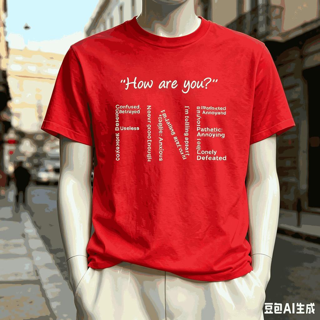 Im Fine For Fan Gift Tshirt Unisex Unisex Harajuku Oversized Unisex Short Sleeve Streetwear High Quality Couples Breathable Soft