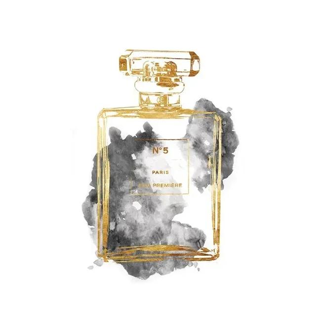 Modern Fashion Aesthetics Wall Art Paris Luxury Perfume Bottle HD Oil On Canvas Poster Print Home Bedroom Decoration Gift