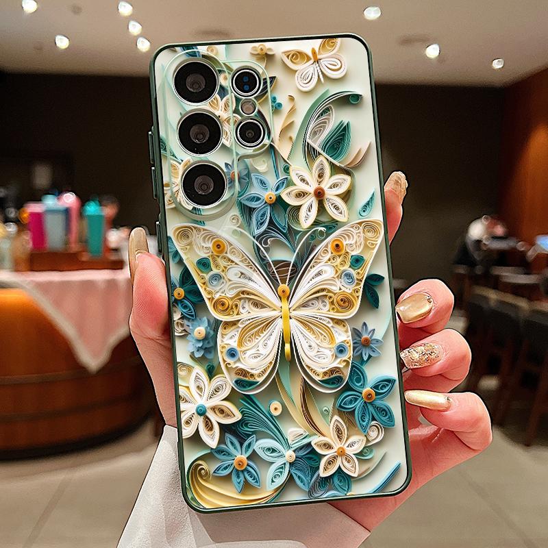 Fantastic Butterfly Print Case For Samsung S26 Edge S25 FE S24 Plus S23 S22 Ultra A15 A16 A17 A35 A36 A37 A54 A55 A56 A57 5G Magnetic Matte Cover
