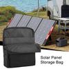 Solar Panel Bag Double-Layer Solar Panel Travel Bag Portable Waterproof Padded Nylon Organizer with Multi Pockets & Shoulder