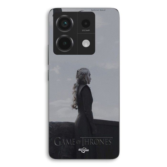 Coque de téléphone - MANIACASE - Xiaomi Redmi Note 13 Pro 5G - Silicone TPU - Noir - Game of Thrones