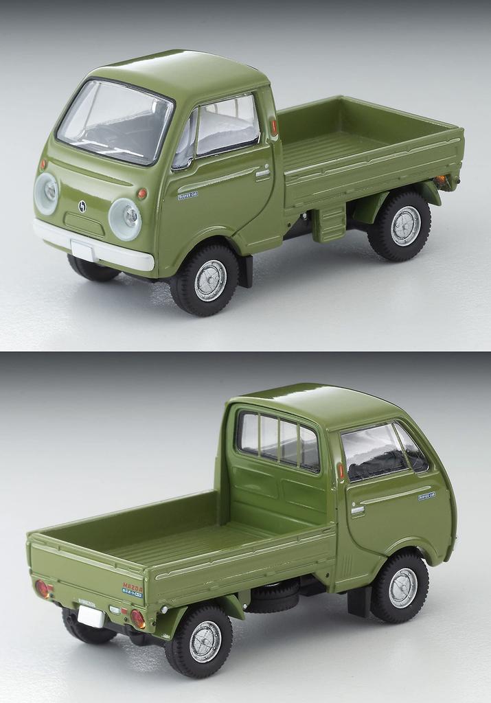 Tomica Limited Vintage 164 LV-198a Mazda Porter Cab Three-way Open Green with Figure Completed Product 314936