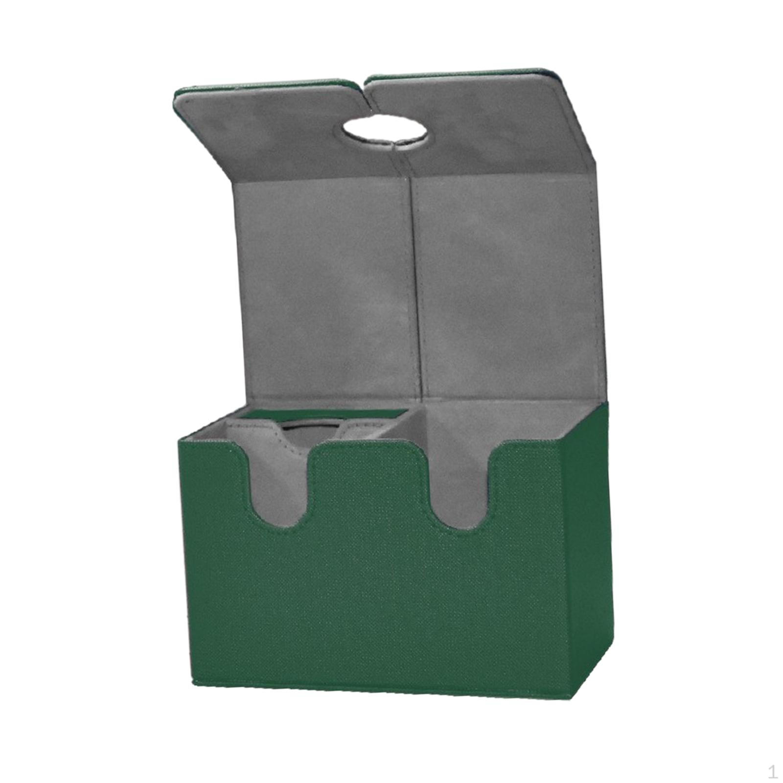 

Коробка для хранения карточных игровых колод для альбома спортивных карт зелёный