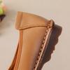 Fashion New Cow Leather Shoes Woman Luxury Bowknot Ballet Flats Women's Shallow Slip On Moccasins Mother Comfortable Autumn Flats Shoes