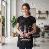 Haarstyling Patroon Roze Kappersschort Waterdicht Verstelbaar Diner Kookschort Werkkleding