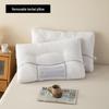 Pure Color Pillow - White Medium-Low Support Pillow for Dorms & Couples