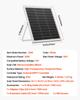 VEVOR 20W 12V Solar Panel Battery Charger, Solar Battery Trickle Charger Maintainer with Intelligent MPPT Controller & Adjustable Mount Bracket