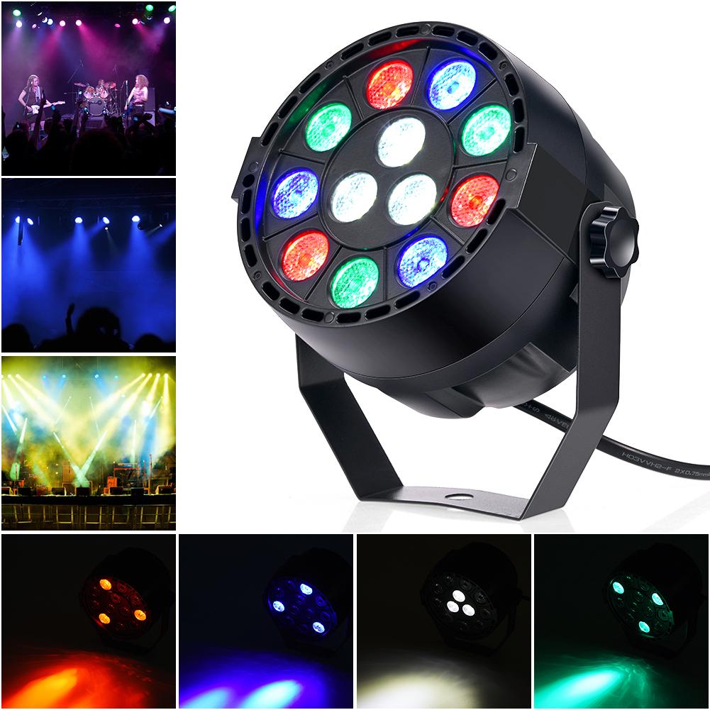 

LED Par Light, EBTOOLS 12 LED Stage Light with RGBW Color, DMX, Strobe and Sound Active Mode