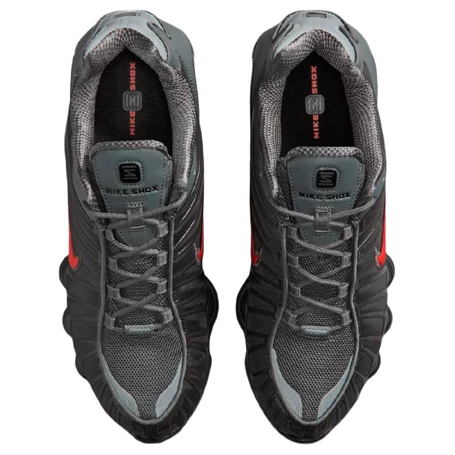 Nike Shox Série TL SE Confortables Respirantes Réactives Chaussures de Style de Vie Baskets Unisexes Noir Rouge IQ6599-003