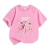 Kids Boys Girls 100% Cotton Crew Neck Short Sleeve T-Shirt,