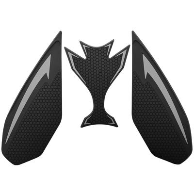 LEDISHUN Traktionspad Street Bike Kit für Kawasaki Ninja 650 (2017–2024) und Z650 (2019-2024) Tank Pad (Grau)
