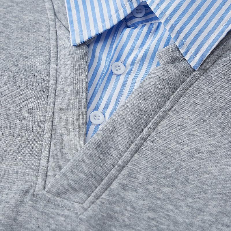 Charles Heart Patchwork Polo Sweatshirt