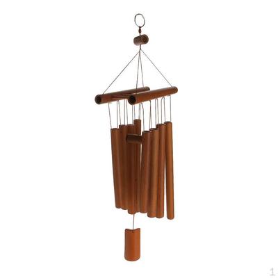 Handmade Windchimes Wind Chime Bamboo Tubes Rustic Hanging Ornament Home Decor