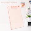 Thickening Writing Splint Transparent Plate Clamp High Quality Writing Board Clip  Gift