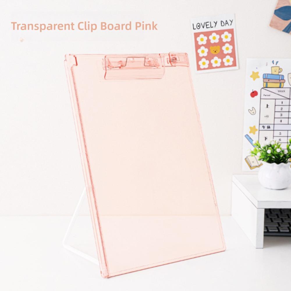 Thickening Writing Splint Transparent Plate Clamp High Quality Writing Board Clip  Gift