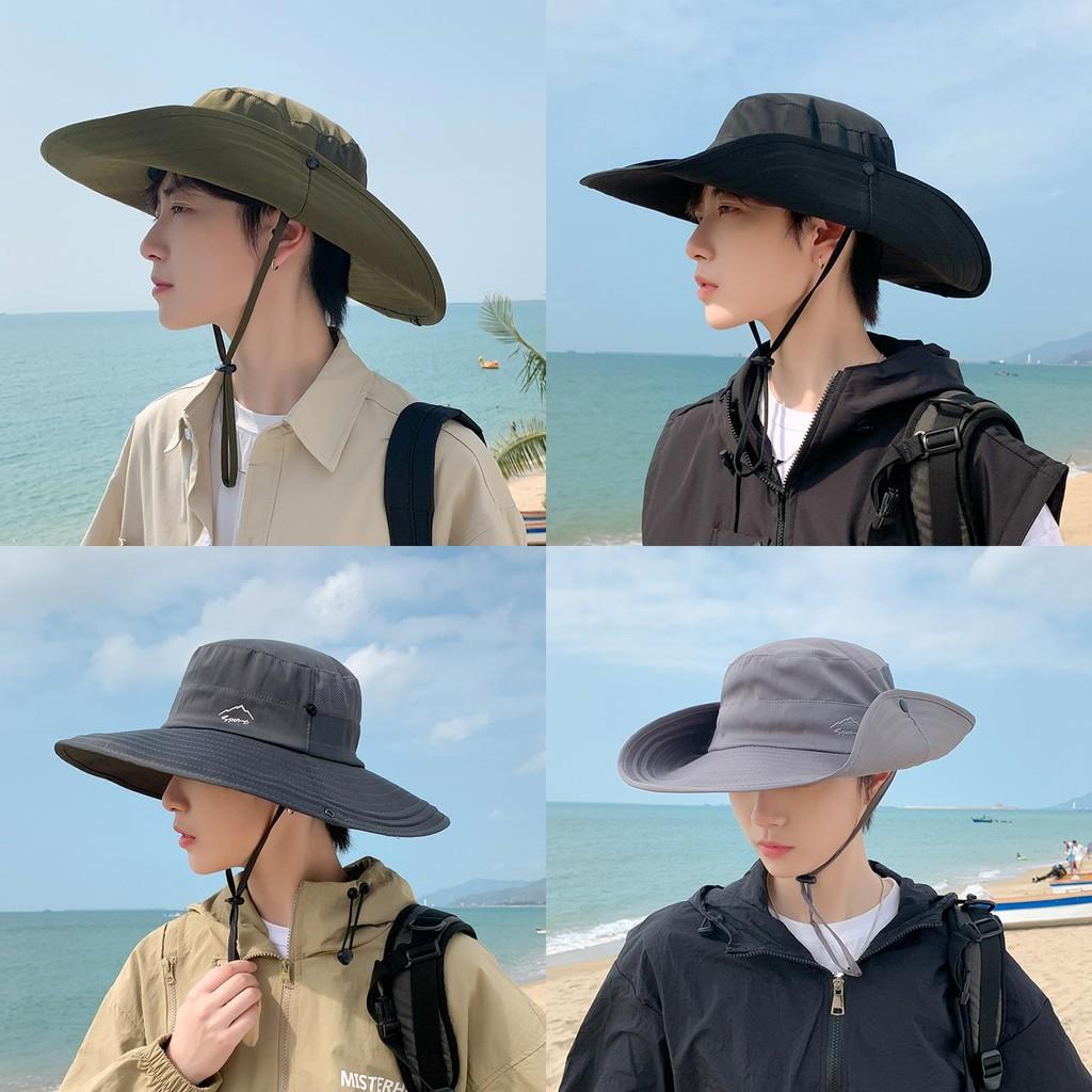 Outdoor Summer Mens Sun Hat With Breathable Ice Silk Material For Fishing And Hiking Comfort