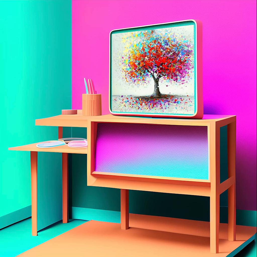 DIY Diamond Painting Color Tree Cross Stitch Kit Mosaic Art Diamond Painting Full Circle/Square Diamond Home Decoration