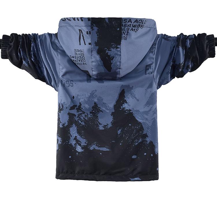 2025 New Boys' Gradient Windbreaker: Trendy Spring & Autumn Outerwear