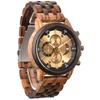 Wooden Wrist Watches For Men Fashion Quartz Wristwatches With Clock Date Week Timepieces Wood Watch Box for Him Reloj Hombre